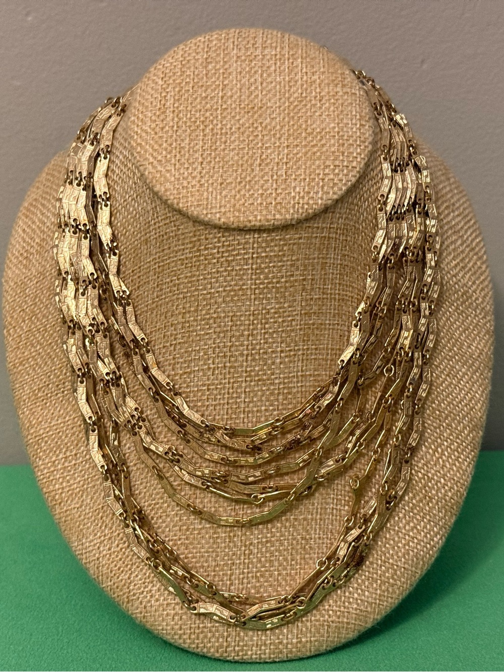 Gold Multi-Strand Chain Necklace - Women Jewelry